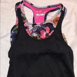 Built in bra toddler tank top